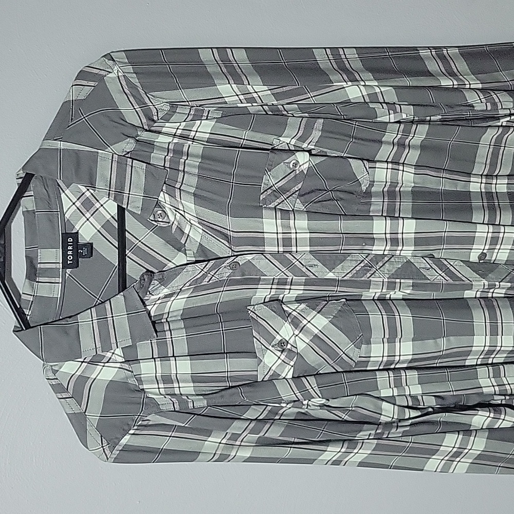 Plaid button up